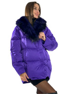 Genuine Silver Fox Premium Down Fill Coat - SJB-DIAMOND ELITES