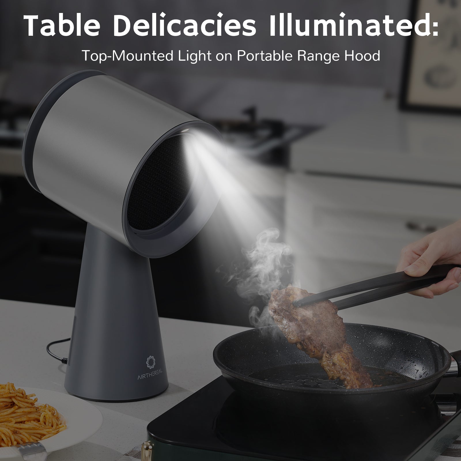 RH180 Portable Desktop Range Hood, Wired Powered Option - European version - SJB-DIAMOND ELITES