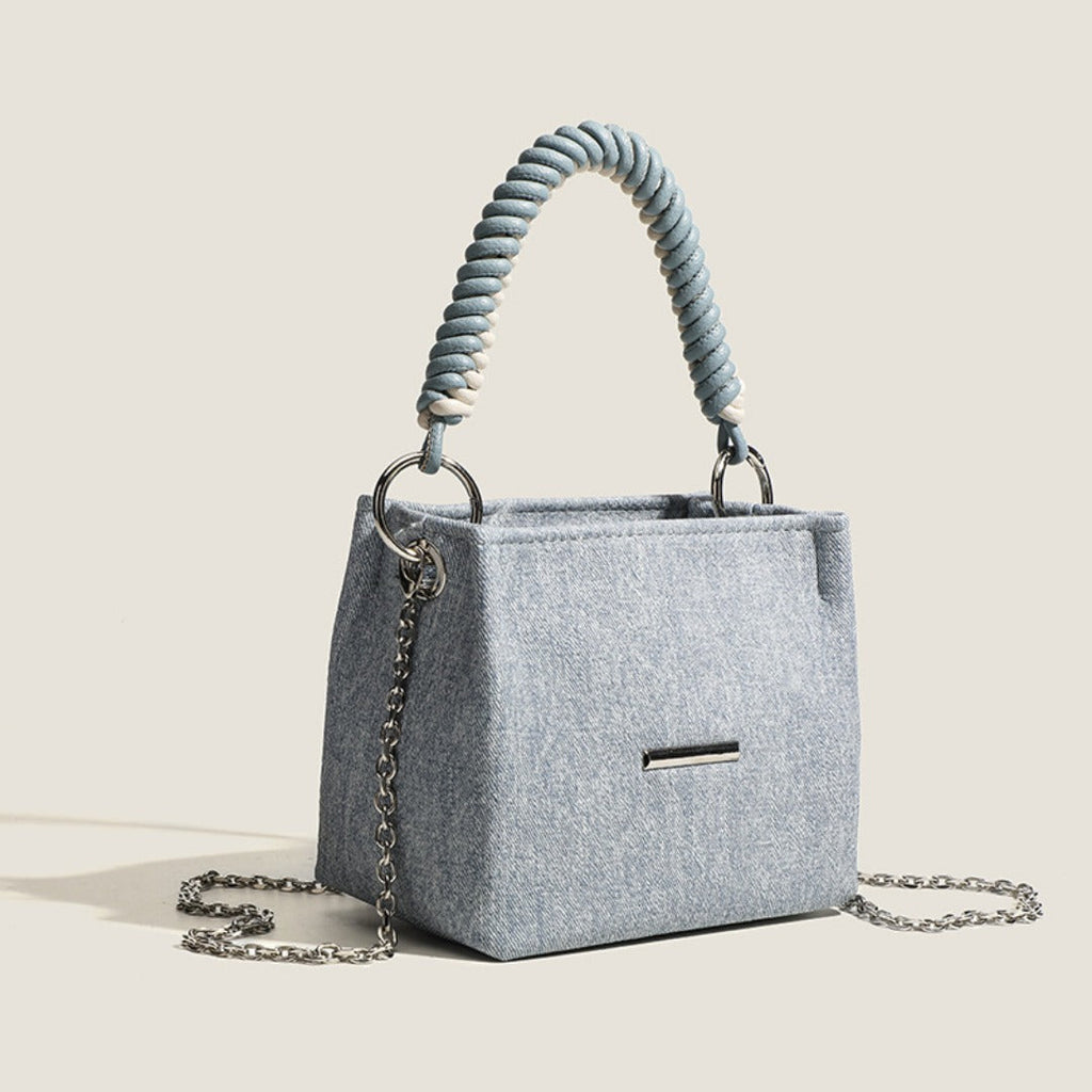 Design super soft bucket bag, work top handle bag, chain handbag, simple shoulder crossbody bag - SJB-DIAMOND ELITES