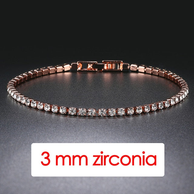 Iced Out Crystal Tennis Bracelet Pi-Mart