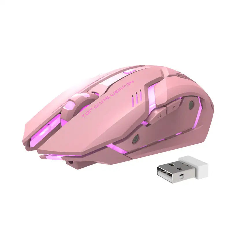 Wireless Charging Silent Gaming Mouse Machinery Lootquake LLC
