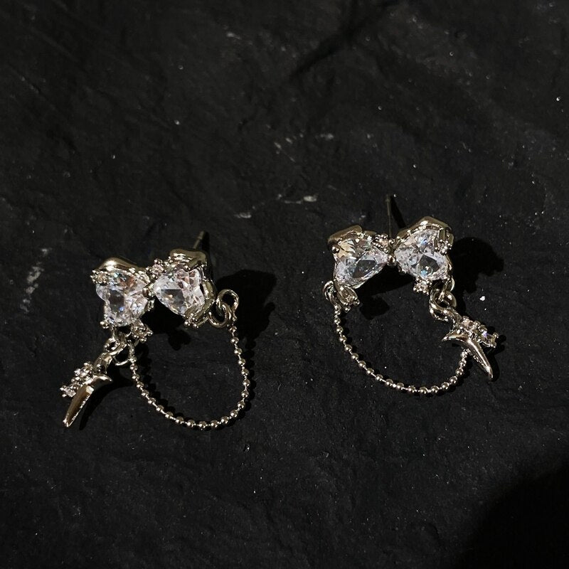 Bowknot Drop Earrings Pi-Mart