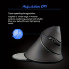 ZELOTES Ergonomic Wrist Rest Mouse, 2.4G Vertical Wireless Gaming Mouse, Comfort Grip, Right Hand Orientation, Battery Powered (Batteries Not Included), 393.7inch Range, Plastic Material, No Charging Function, ≤36V Operatin Lootquake LLC