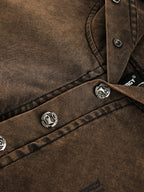 Men's Washed Frayed Hem Hoodie