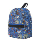 Pumpkin witch pattern digital print backpack, waterproof nylon backpack purse, student backpack purse, - SJB-DIAMOND ELITES