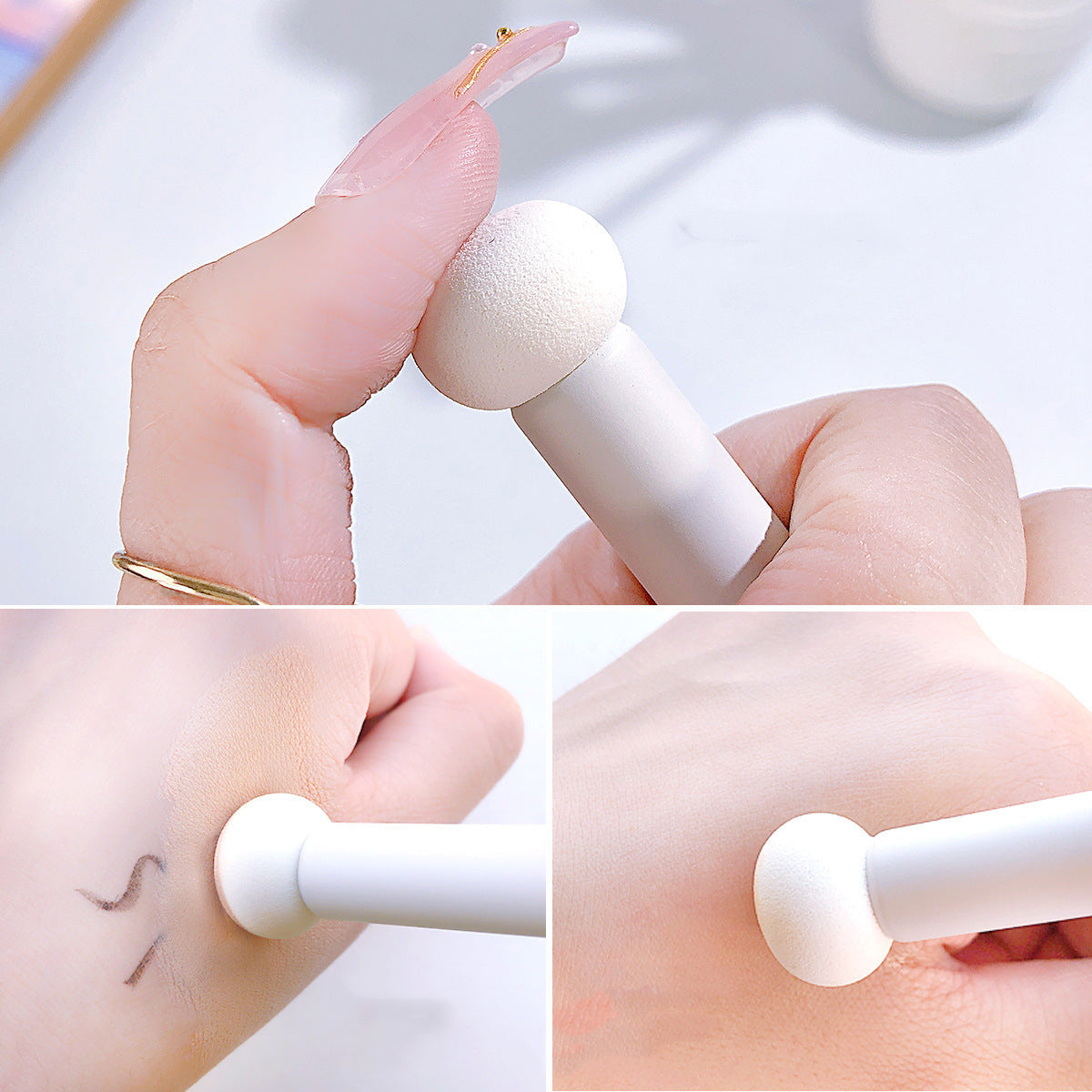 Natural Fit Black Eye Mask Makeup Brush Pi-Mart