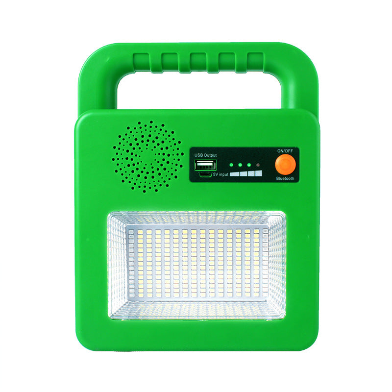 Solar Rechargeable Camping Outdoor Bluetooth Speaker Emergency Light Pi-Mart