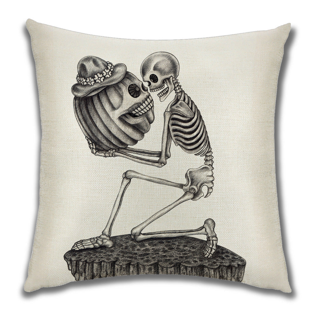 Cartoon Pumpkin Castle Sofa Cushion Cushion Pillowcase Pi-Mart