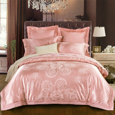 Four-piece Bed Full Cotton 1.5m1.8m Linen And Duvet Cover Pi-Mart