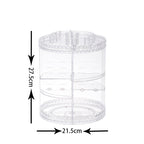Diamond Pattern Cosmetic Storage Box 360 Rotating Storage Box Pi-Mart