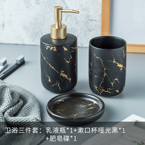Nordic Matte Bathroom Accessories Set Pi-Mart