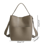 Early Autumn Women's Bag, Textured Crossbody Bucket Bag, Large Capacity Handheld Shoulder Bag - SJB-DIAMOND ELITES