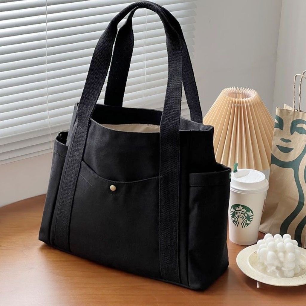 Commuter's All-matching Artistic One-shoulder Canvas Bag Pi-Mart