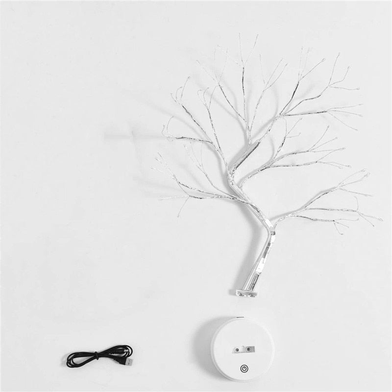 Copper Wire Christmas Tree LED Lamp Pi-Mart