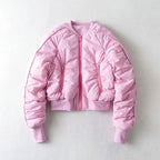 European And American Style Cotton Coat Short Bread Jacket Women's Bomber Jacket Pi-Mart