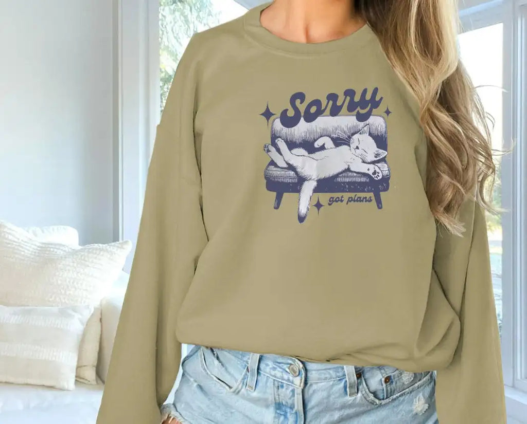 Women's Fashionable Solid Color Printed Long Sleeved Sweatshirt - SJB-DIAMOND ELITES