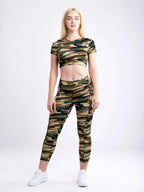 Women's Lightweight Short-Sleeve Crop Top - Workout & Casual - SJB-DIAMOND ELITES
