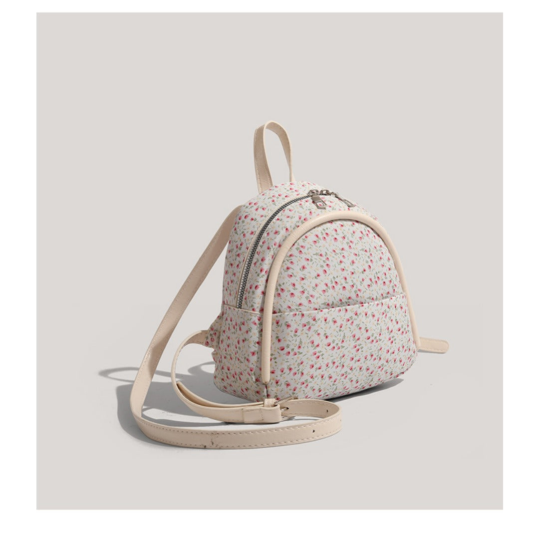 Mini retro floral small backpack, mini girl fashion backpack, small backpack purse for girls teens women - SJB-DIAMOND ELITES