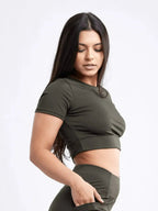 Short-Sleeve Crop Top - SJB-DIAMOND ELITES