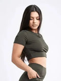 Short-Sleeve Crop Top - SJB-DIAMOND ELITES