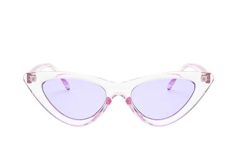 Luxury Modern Cat Eye  Fashion Retro Classic Lady and Woman Sunglasses With Triange Frame  With UV 400 Protection - SJB-DIAMOND ELITES