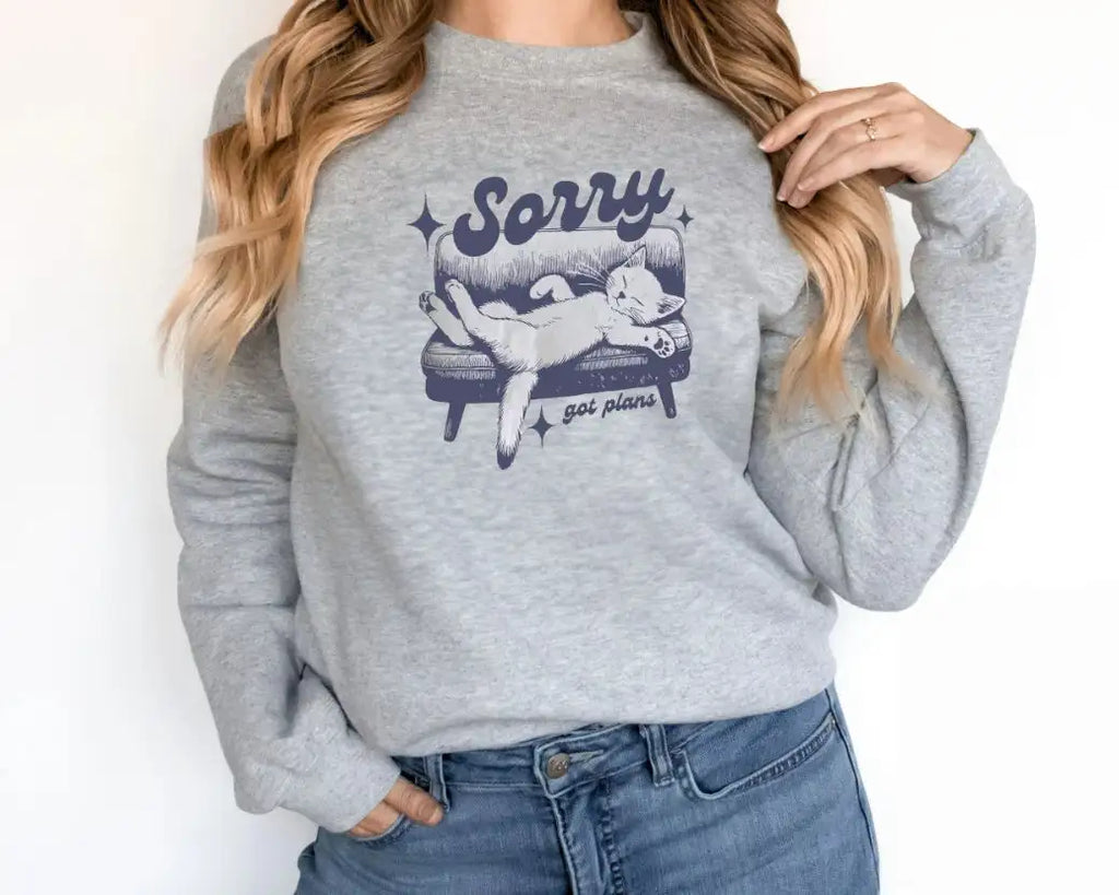Women's Fashionable Solid Color Printed Long Sleeved Sweatshirt - SJB-DIAMOND ELITES