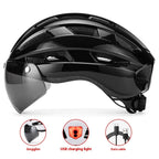 Magnetic Suction Goggles Unisex Mountain Highway Color Changing Cycling Bicycle Helmet Lootquake LLC