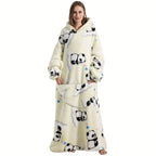 1pc Extra Long Wearable Blanket Hoodie With Sleeves - Ultra Soft, Super Warm, and Cozy Fleece Oversized Hoodie Blanket with Giant Pocket for Snuggling Up - Perfect Gift for Women, Men, and Mom Lootquake LLC