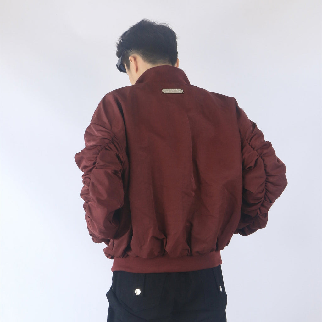 Personalized Fashion Zipper Micro Trumpet Sleeve Jacket