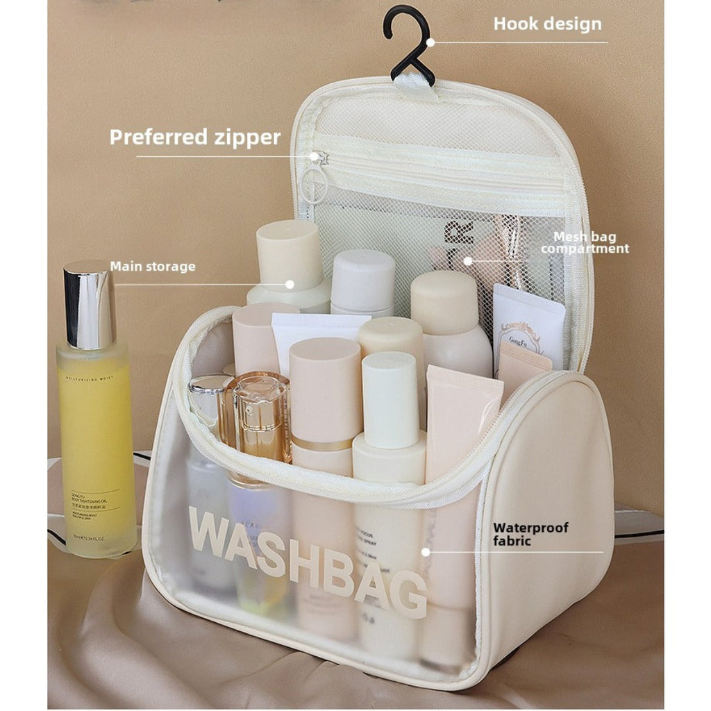 Travel Portable Cosmetic Bag – Large Capacity Unisex Hook Toilet Bag for Cosmetics Storage | Durable & Organized | Perfect for Travel and Daily Use - SJB-DIAMOND ELITES