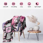 1pc Cat Throw Blanket, Funny Cat Gifts For Cat Lovers, Cat Memorial Gifts, Cat Lover Gifts For Women Girls, Cat Themed Blanket Gifts, Cat Woman Gifts Flannel Blanket, For Bed Sofa Couch Office Camping Travel