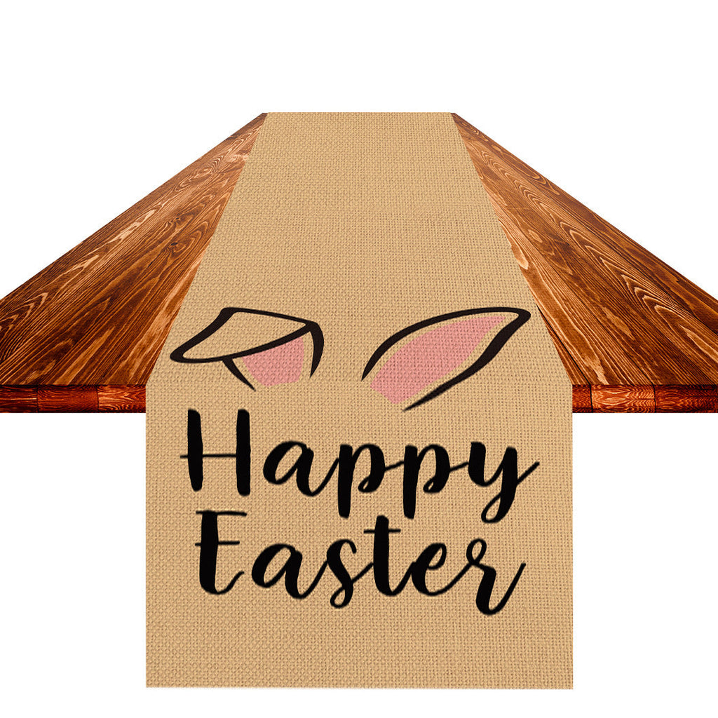 Easter Table Flag Linen Strong Durable Tablecloth Oil And Stain Proof Pi-Mart