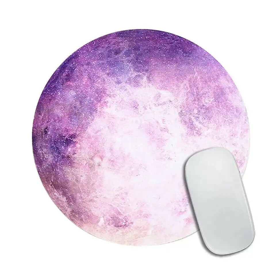 Space Round Mouse Pad PC Gaming Non Slip Mice Mat For Laptop Notebook Computer Gaming Mouse Pad - SJB-DIAMOND ELITES