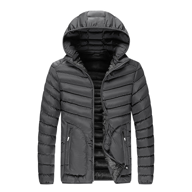 Pure Color Versatile Casual Short Hooded