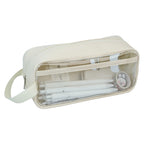 Transparent pencil case, portable tote storage bag, waterproof large-capacity stationery storage box. - SJB-DIAMOND ELITES