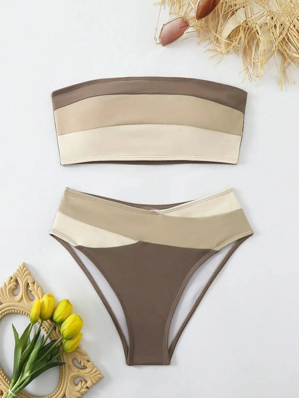 Women's Two-piece Casual Swimsuit P269 Decor - SJB-DIAMOND ELITES