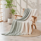 1pc Luxurious Black Bubble Textured Throw Blanket - Throws for Couch Cover Home Decor - Soft, Lightweight, Knitted, Tassel Trimmed, Perfect for Sofa, Bed, Office, Camping and Outdoor Use