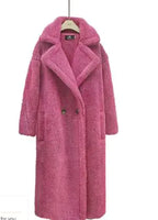 Long Winter Cashmere Lamb Winter Coat Pi-Mart