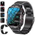 DBOGA Smart Watches for Men Fitness Watch Android Smart Watch Running Watch Heart Rate Monitor Watch 100+ Sports Modes Fitness Tracker Smartwatch for Men with IP68 1.96" HD 420 mAh 2 Straps