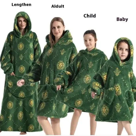 Lazy Blanket Hoodie Family Party Gift Pi-Mart
