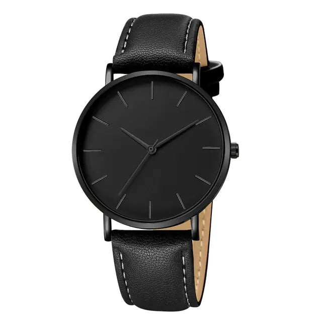 Simple Leather Men's Luxury Watches Pi-Mart