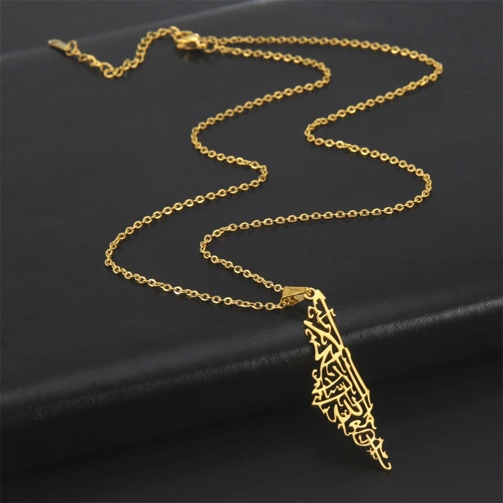 Unisex Stainless Steel Hollow Map Necklaces Lootquake LLC