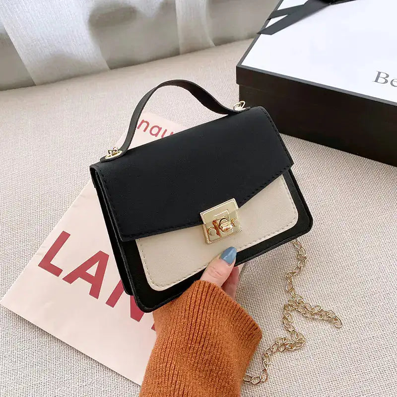 Retro Women's Handbags with Niche Contrast Design