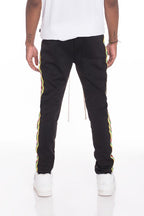 RASTA TAPED TRACK PANTS - SJB-DIAMOND ELITES