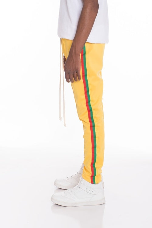 RASTA TAPED TRACK PANTS - SJB-DIAMOND ELITES