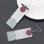 Acrylic Tanjiro Earrings Pi-Mart