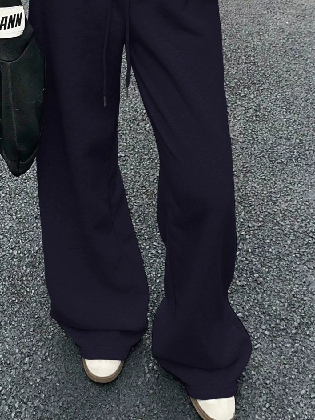 Wide Leg Drawstring Sweatpants THRIXINE