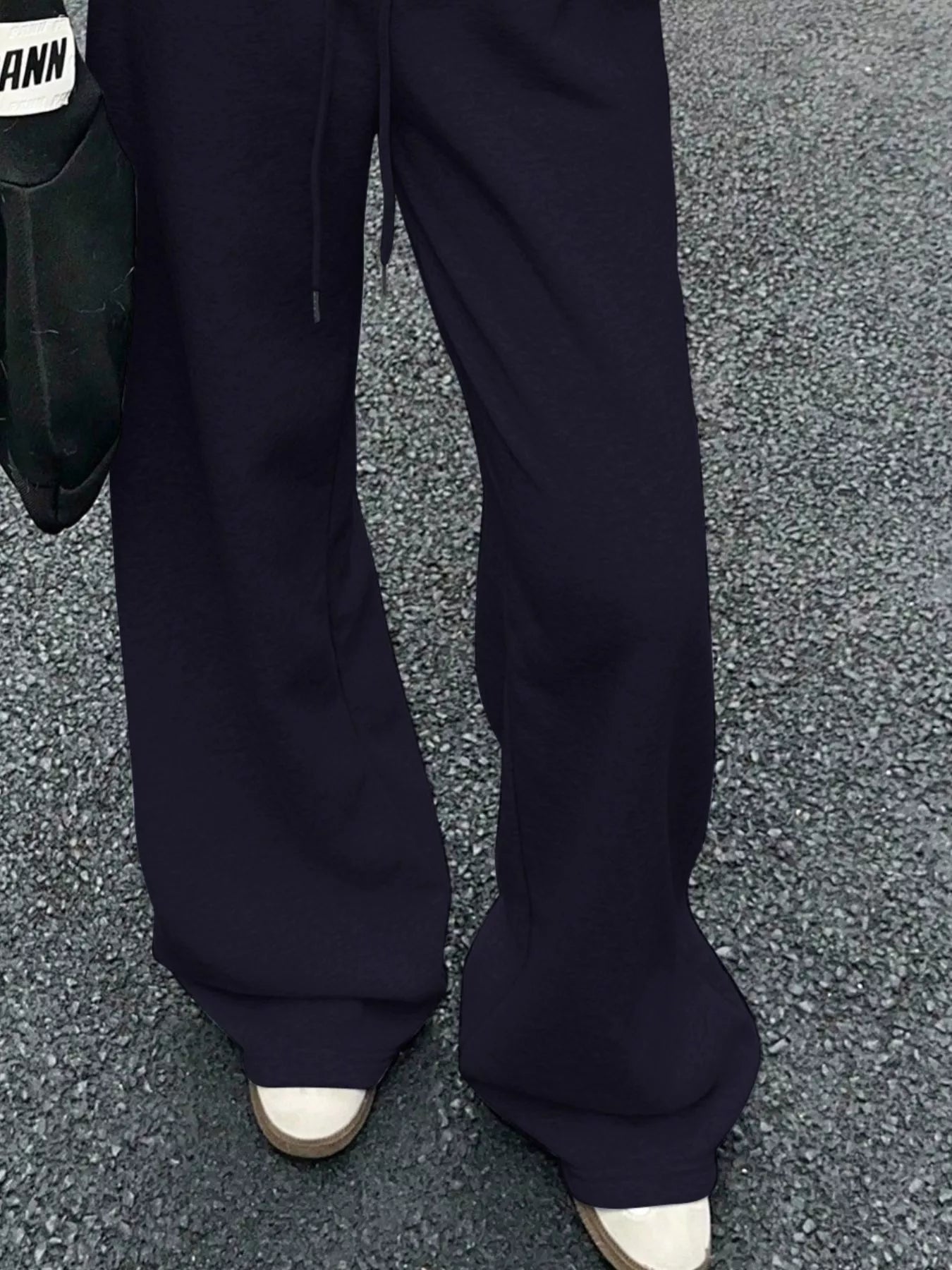 Wide Leg Drawstring Sweatpants THRIXINE