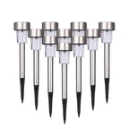 Garden Premium LED Solar Luxury Stainless Steel Lights For Yard Pathway Walkway More Pieces Outdoor - SJB-DIAMOND ELITES