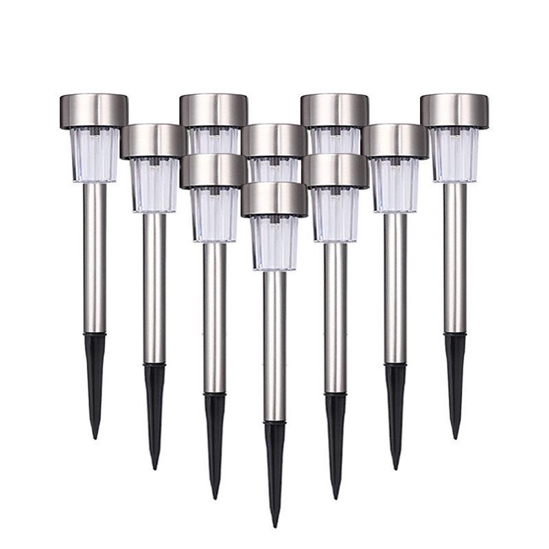 Garden Premium LED Solar Luxury Stainless Steel Lights For Yard Pathway Walkway More Pieces Outdoor - SJB-DIAMOND ELITES